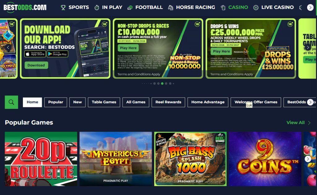 Best New UK Online Casino Sites - BestOdds Casino
