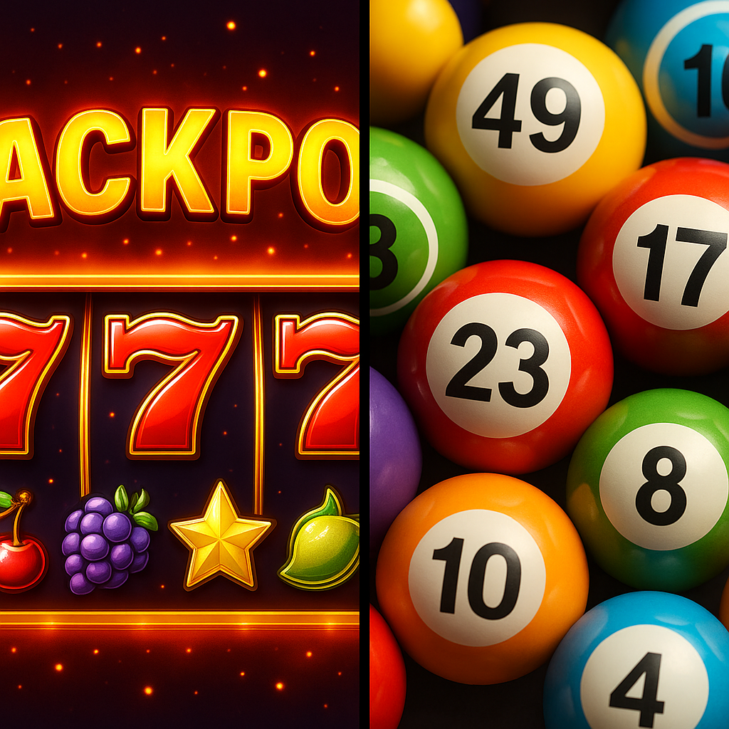 Bingo Balls vs casino jackpot games