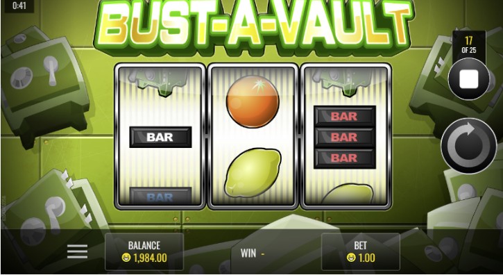 Bust A Vault instant win game