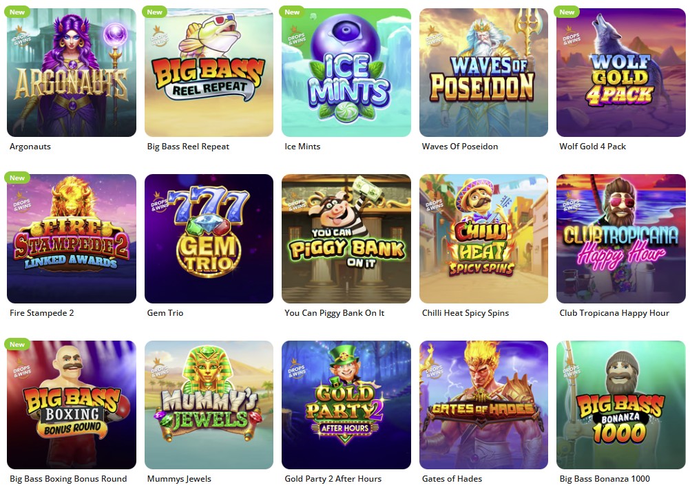 Drops and Wins Slots UK