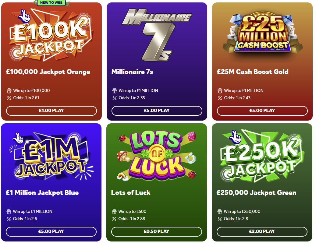 Online Scratchcard Sites in the UK