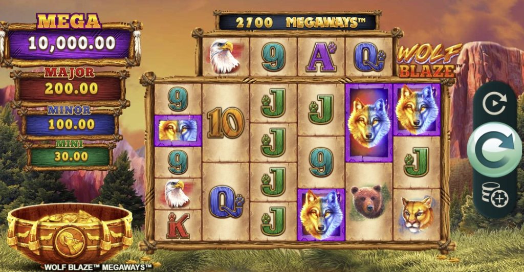 Wolf Blaze WOWPOT! Megaways 