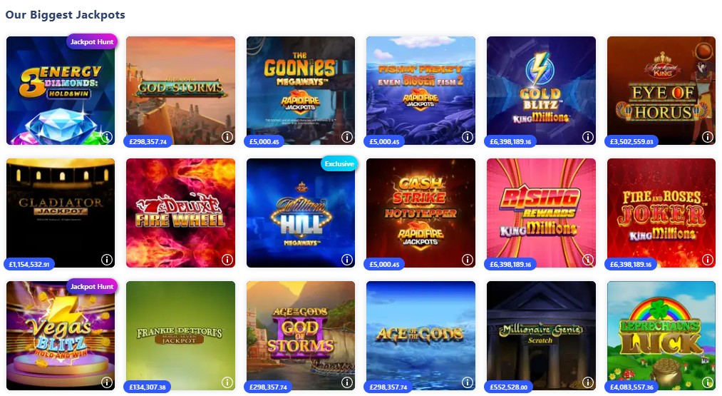 biggest jackpot slots