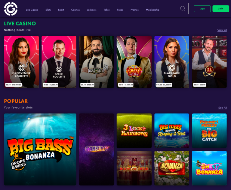 Grosvenor Live Dealer
