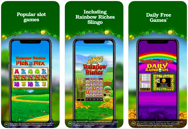 Rainbow Riches Casino app