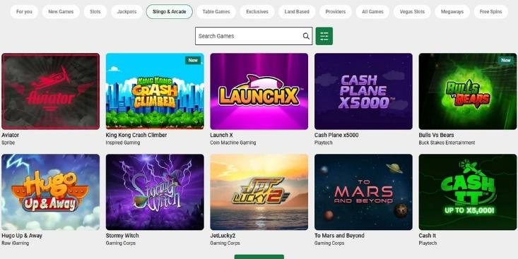 instant win games at unibet online