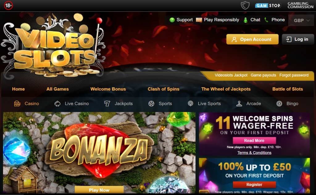 Videoslots Welcome Bonus